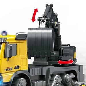 اسباب بازی ماشین کنترلی شارژی کامیون بیل مکانیکی مدل Excavator Truck مقیاس 1:14_اسباب بازی ماشین کنترلی